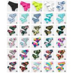 Színes Leopárd Mintás Bikini Alsó