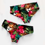 Színes Leopárd Mintás Bikini Alsó