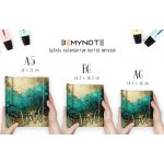 Türkizzöld-Arany Egyedi Határidőnapló 2026