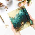 Türkizzöld-Arany Egyedi Határidőnapló 2026