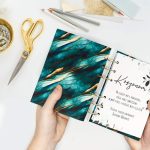 Márvány Mintás Türkiz Határidőnapló 2026