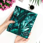 Türkiz Pálmalevél Mintás Egyedi Naptár 2025-2026