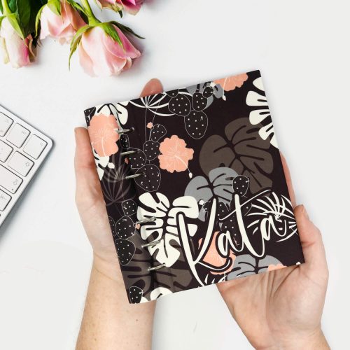 Barna Monstera Mintás Határidőnapló