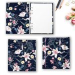 Egyedi Liliom Mintás Gyűrűs Naptár