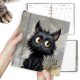 Fekete Macskás Határidőnapló 2024 - Vicces Cicás Ajándék