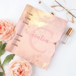 Púder pink - arany naptár - A5, B6, A6