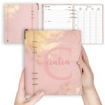 Púder pink - arany naptár - A5, B6, A6