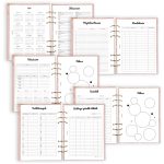 Púder pink - arany naptár - A5, B6, A6