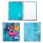 Be Happy – Színes Szív Mintás Gyűrűs Határidőnapló