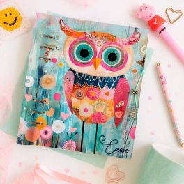 OWL – Színes Bagoly Mintás Gyűrűs Naptár