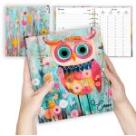 OWL – Színes Bagoly Mintás Gyűrűs Naptár