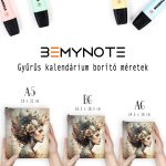 Egyedi Feliratos Bohém Gyűrűs Naptár/Füzet