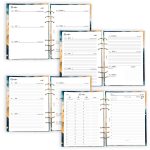 Sötétkék absztrakt névre szóló naptár