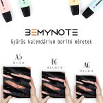 Fekete & Rose Gold – egyedi gyűrűs naptár