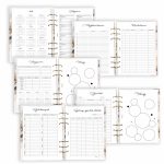 Bézs-arany gyűrűs határidőnapló