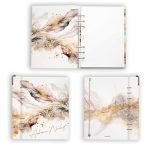 Bézs-arany gyűrűs határidőnapló