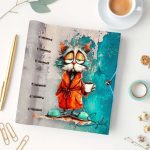 Türkiz vicces macskás egyedi naptár