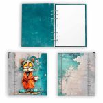 Türkiz vicces macskás egyedi naptár