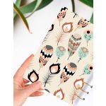 Egyedi Madártoll Mintás A5 Gyűrűs Füzet