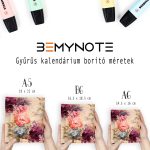 Virágálom gyűrűs határidőnapló – névre szóló, egyedi naptár