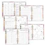 Virágálom gyűrűs határidőnapló – névre szóló, egyedi naptár