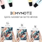 Bohém gyűrűs határidőnapló – névre szóló, egyedi notesz