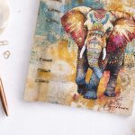 Indiai elefánt névre szóló gyűrűs női naptár