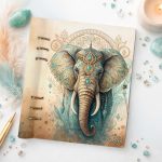 Egyedi spirituális gyűrűs határidőnapló