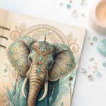 Egyedi spirituális gyűrűs határidőnapló