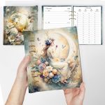 Névre szóló pasztell határidőnapló – egyedi ajándék nőknek