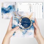 Elegáns női naptár - egyedi határidőnapló A5, B6, A6