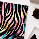 Glamour színes zebramintás határidőnapló