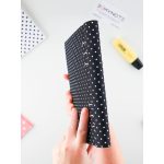 Fekete-Fehér Pöttyös Határidőnapló 2026