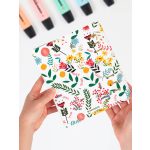 Színes Virágos Névre Szóló Határidőnapló 2025-2026