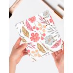 Virágmintás Névre Szóló Gyűrűs Határidőnapló 2026