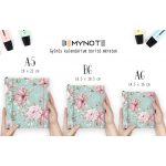 Pasztell Zöld Virágos Határidőnapló 2026