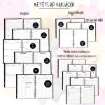 Pasztell Margaréta Mintás Határidőnapló 2026